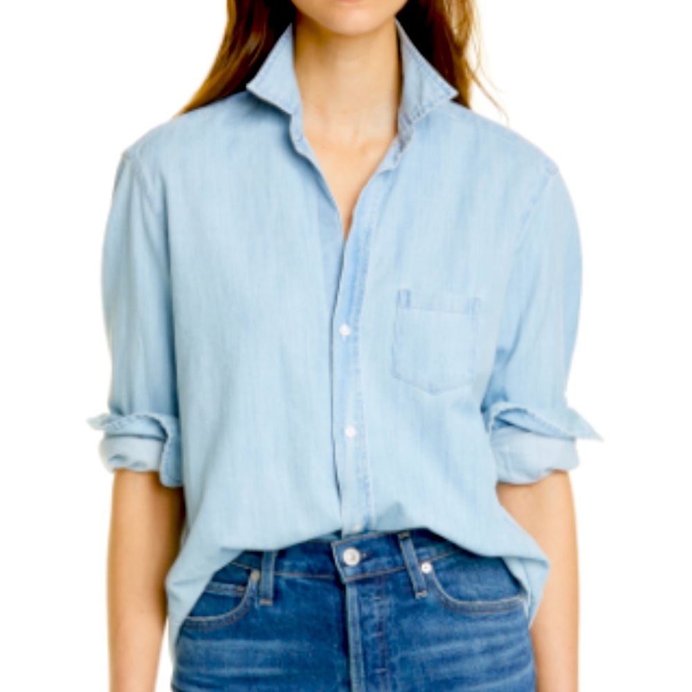 Frank & Eileen Classic Cotton Chambray EUC